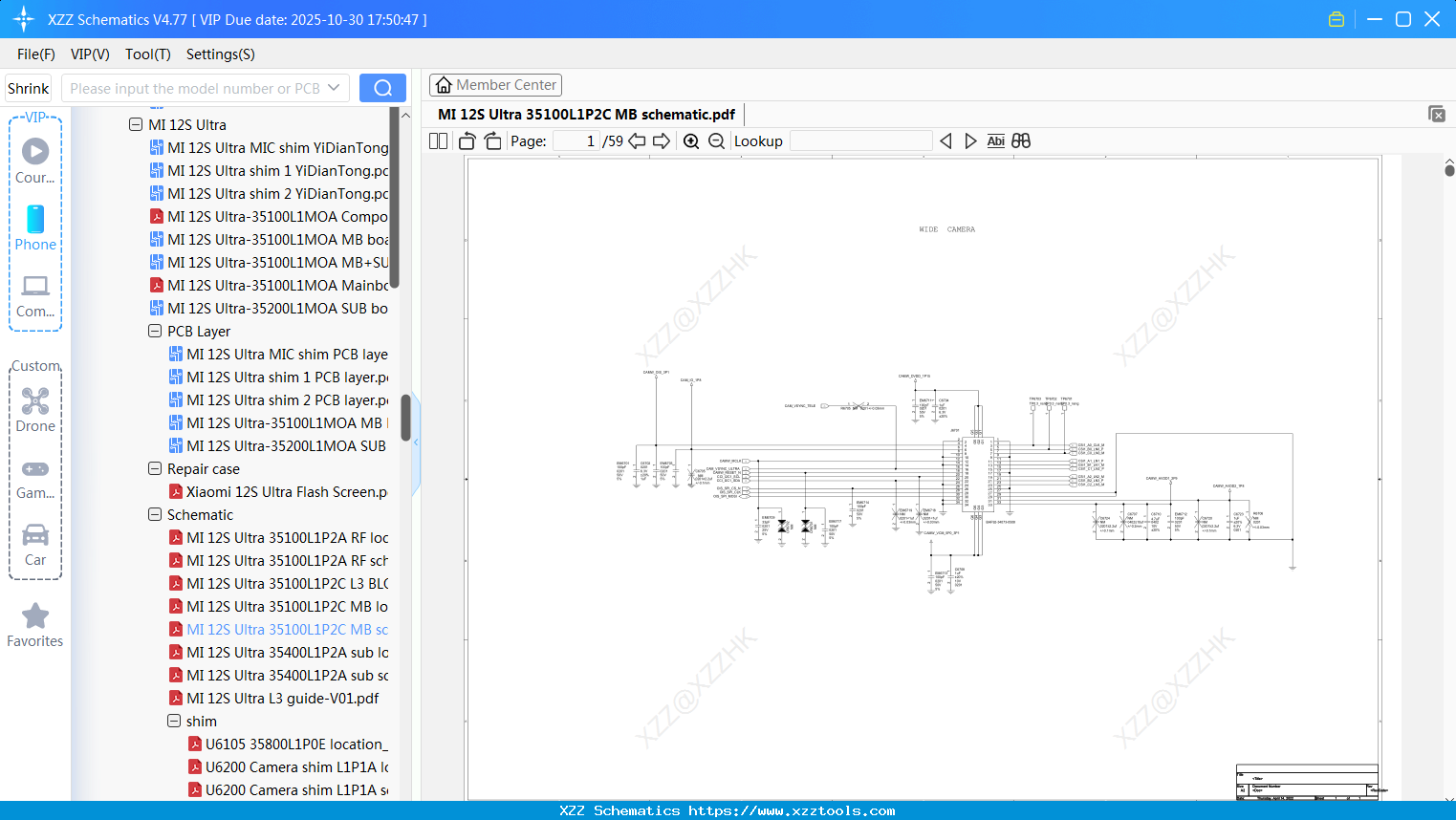 Xiaomi MI 12S Ultra 35100L1P2C MB Schematic